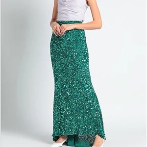NWT Alice and Olivia Green Beaded skirt